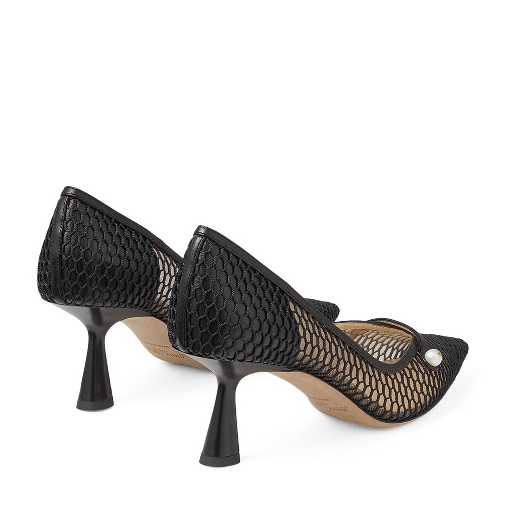 New JIMMY CHOO Rosalia 65 Mesh Pumps 36 $1,095 - Picture 4 of 13